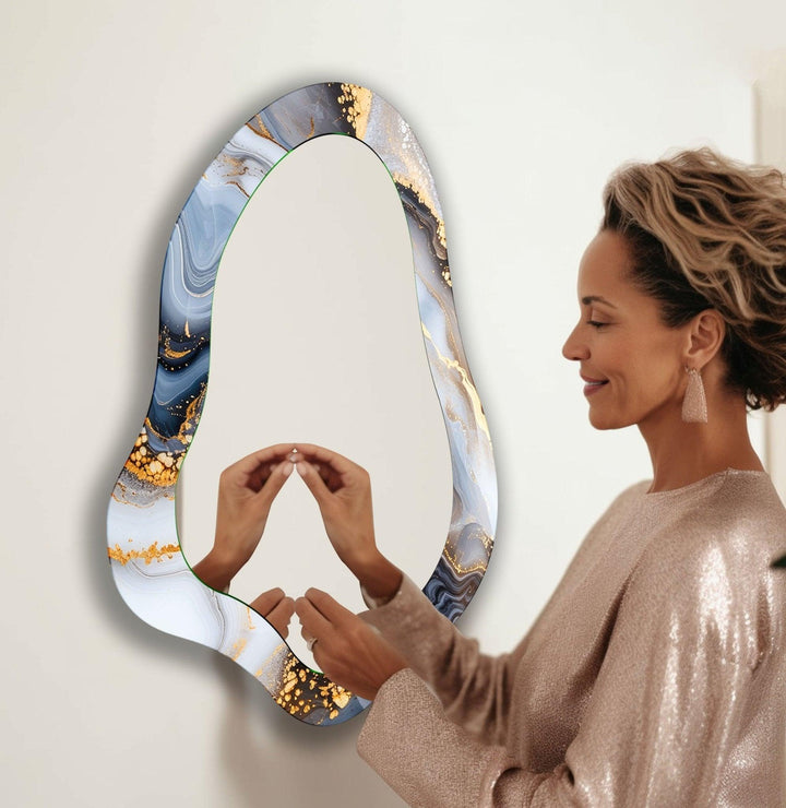 Mirror wall decor with bold designs that serve as a stunning focal point in any room
