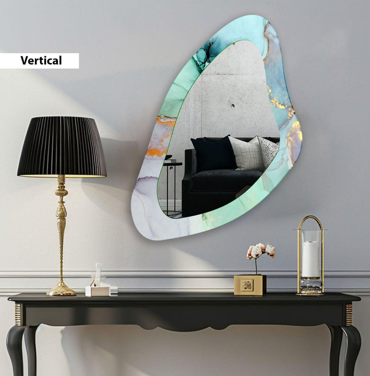 Asymmetrischer unregelmäßiger großer Wandspiegel