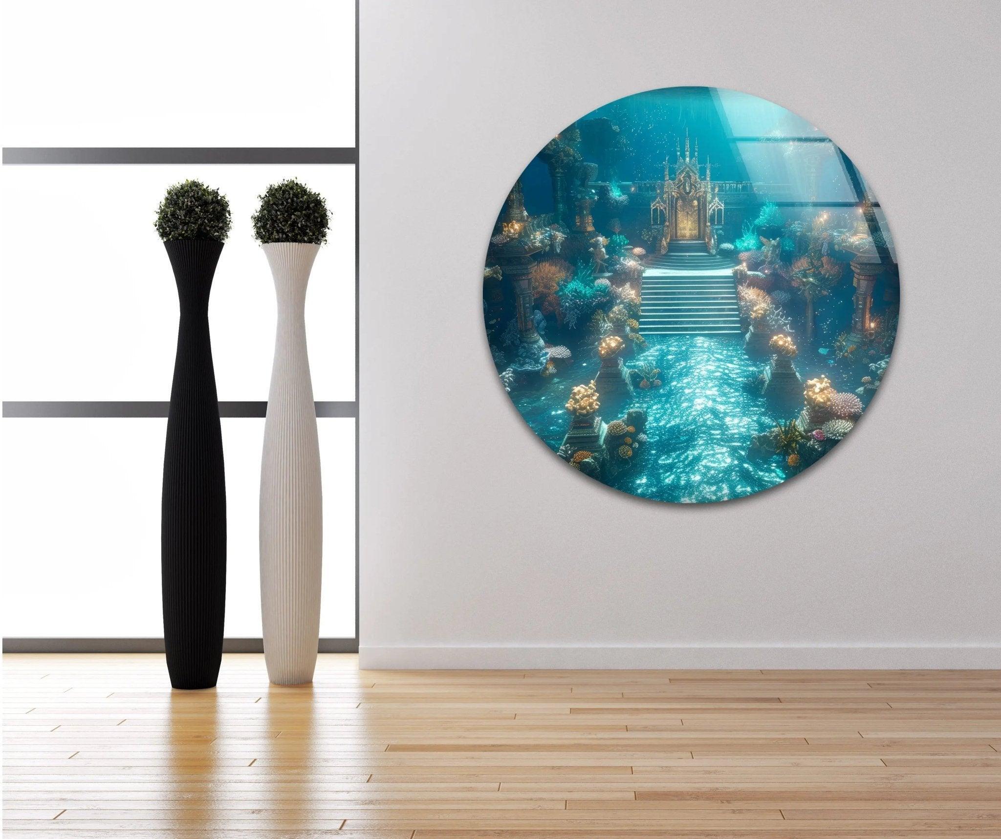 Atlantis Place Glass Wall Art-Glass Art Paintings – MyPhotoStation