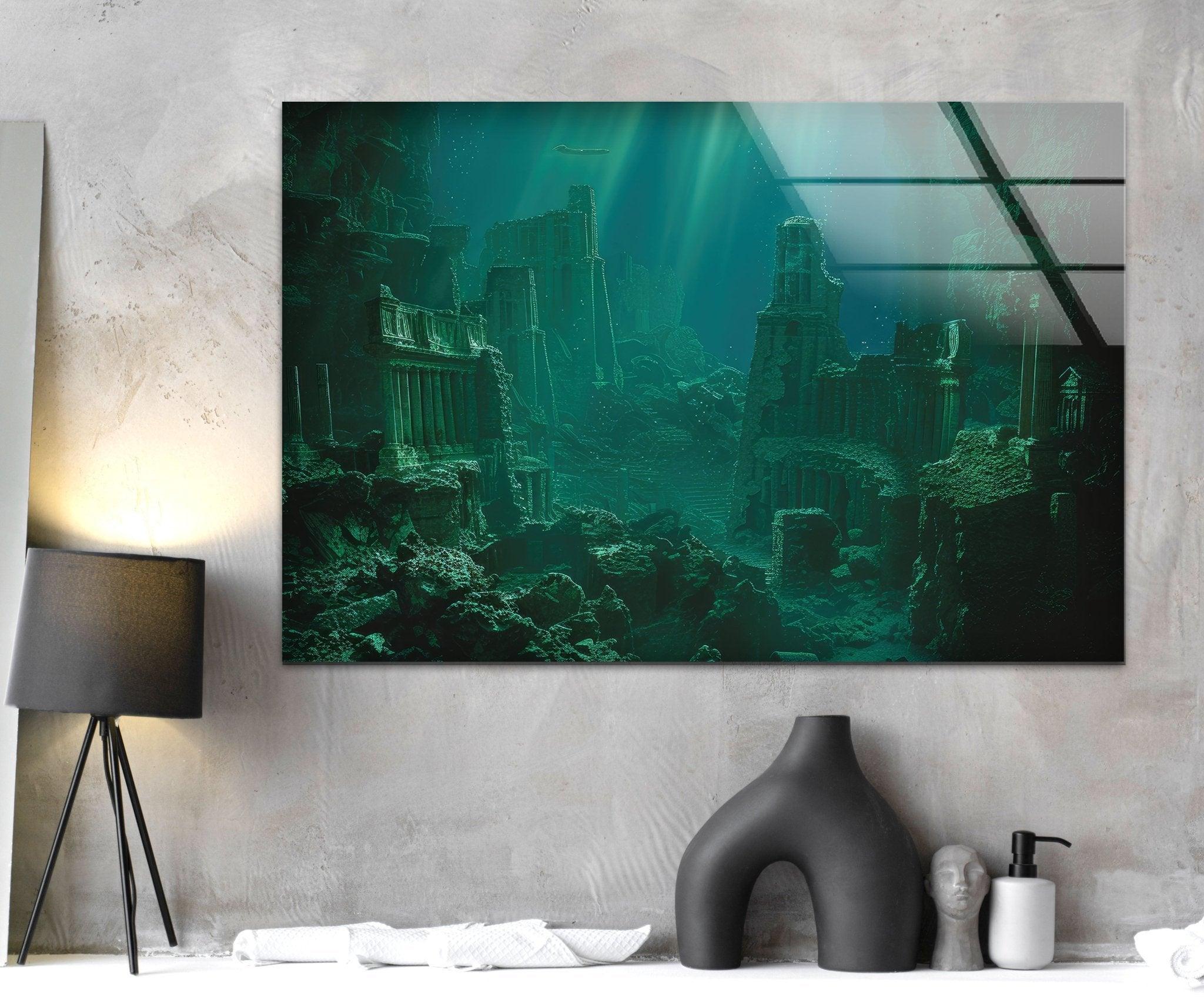 Atlantis Underwater Glass Wall Art-Glass Art Prints – MyPhotoStation
