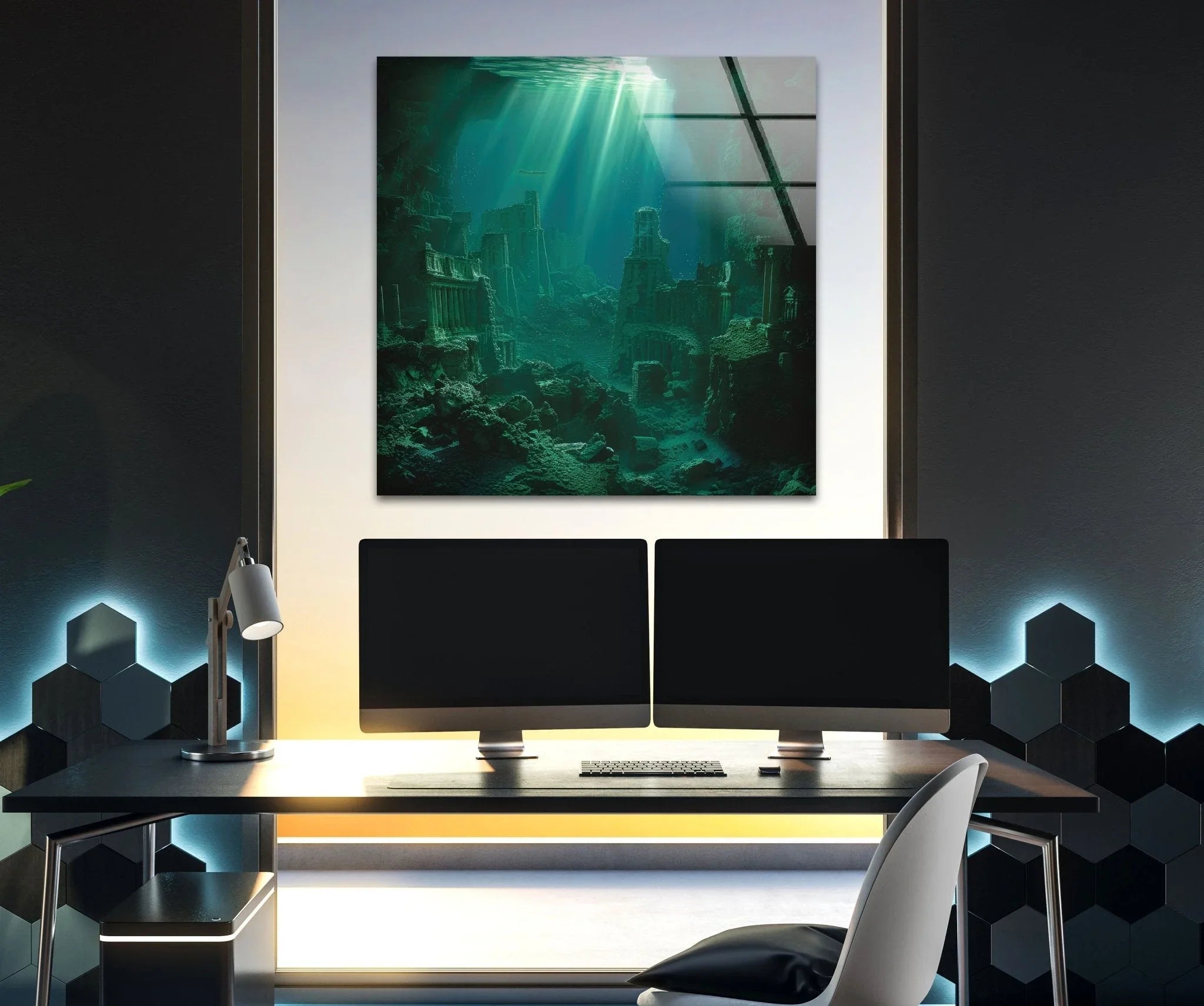 Atlantis Underwater Glass Wall Art-Glass Art Prints – MyPhotoStation