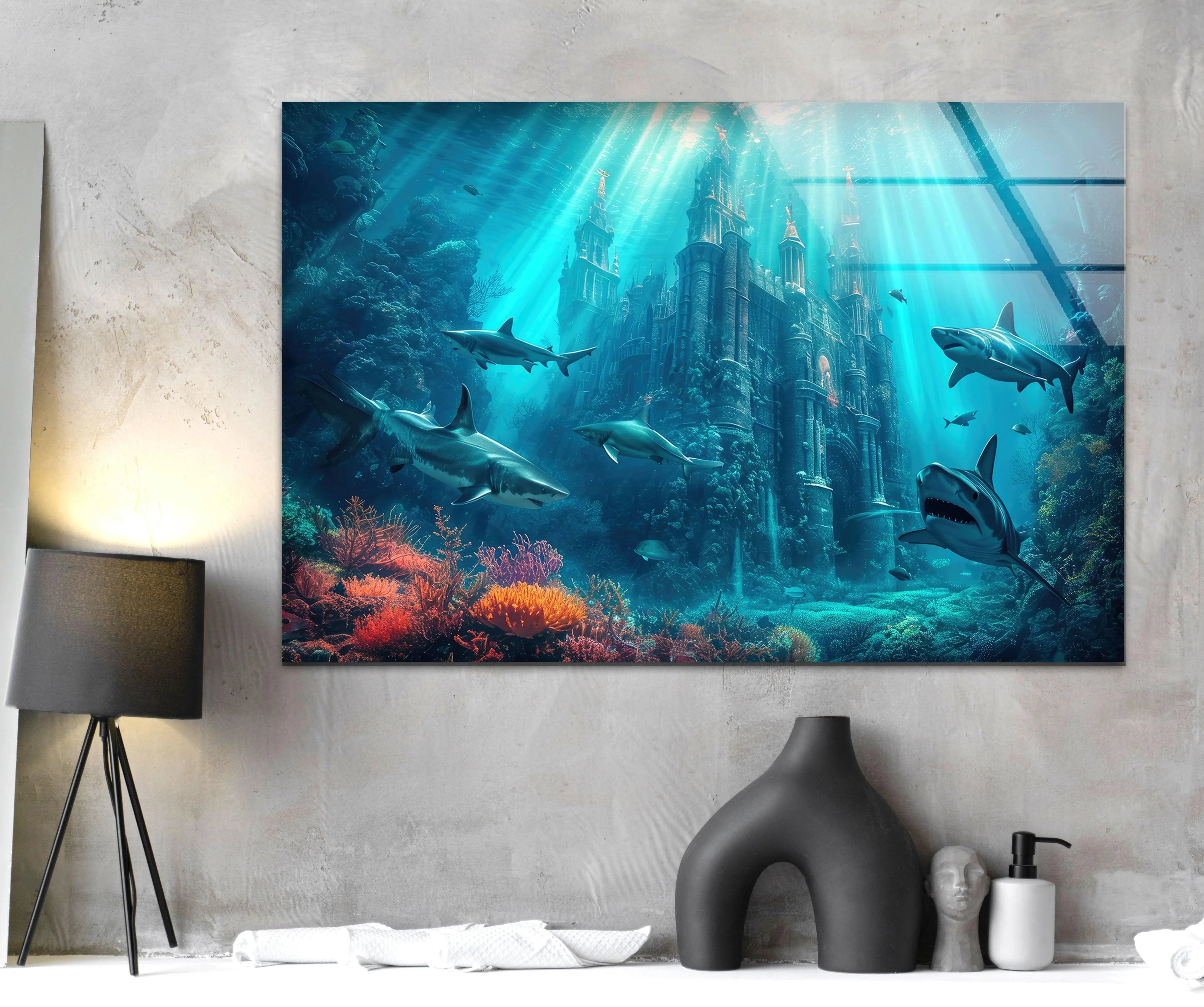 Lost City Atlantis Glass Wall Art-Glass Photo Print – MyPhotoStation