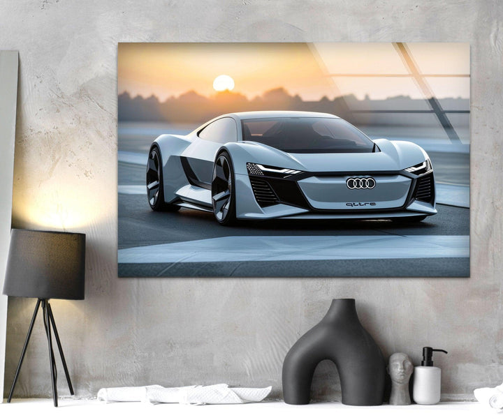 Audi Auto-Wandkunst aus Glas