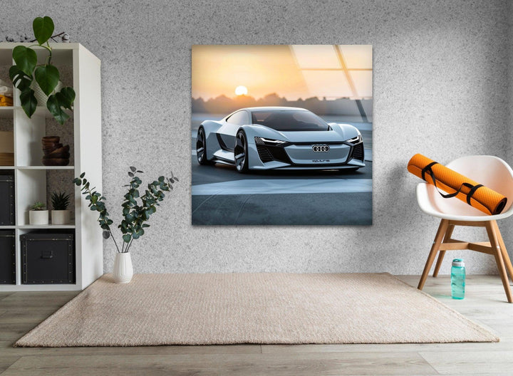 Audi Auto-Wandkunst aus Glas