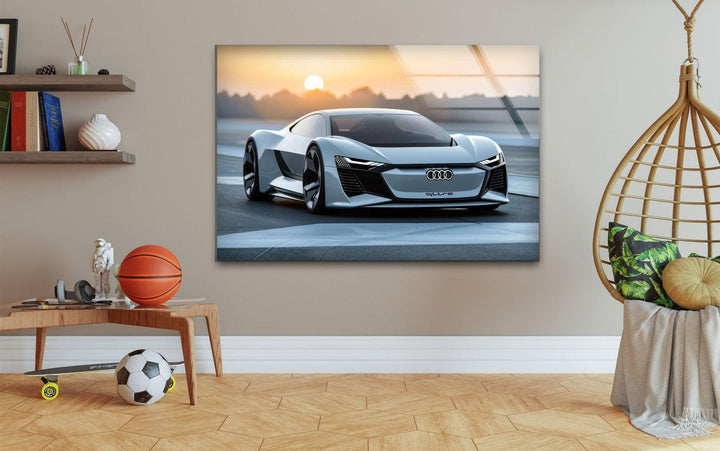 Audi Auto-Wandkunst aus Glas