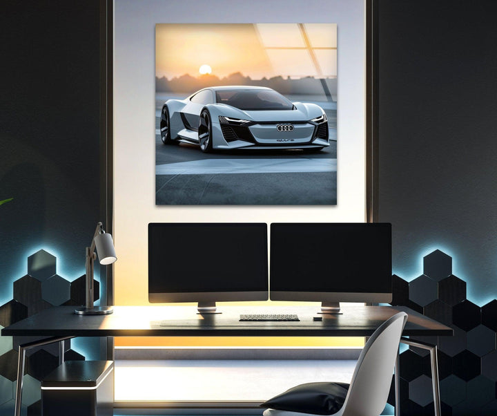 Audi Auto-Wandkunst aus Glas