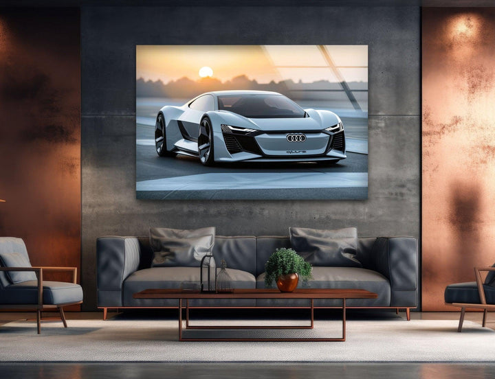 Audi Auto-Wandkunst aus Glas