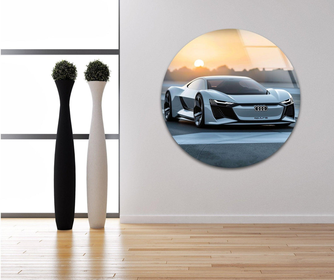 Audi Auto-Wandkunst aus Glas