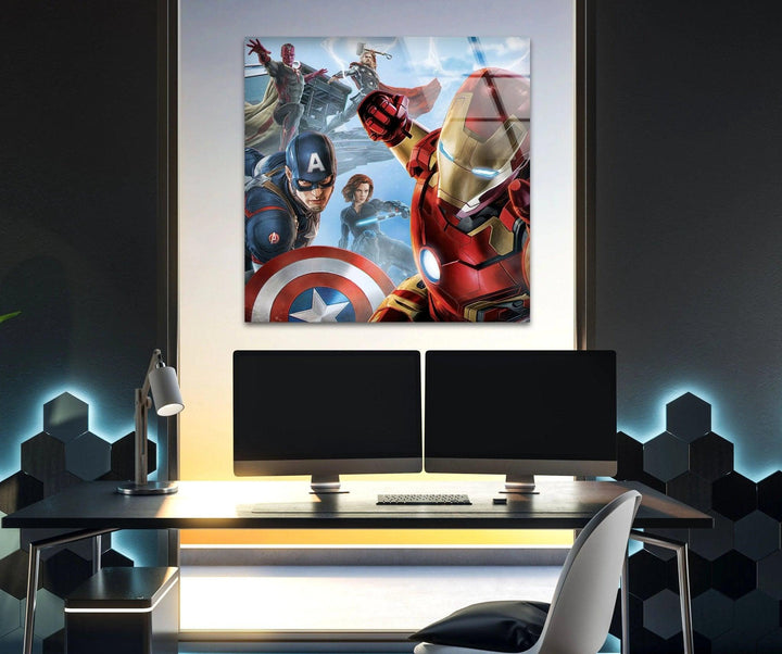 Avengers Glaswandkunst