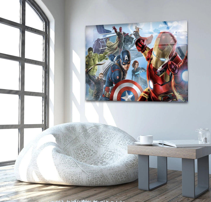 Avengers Glaswandkunst