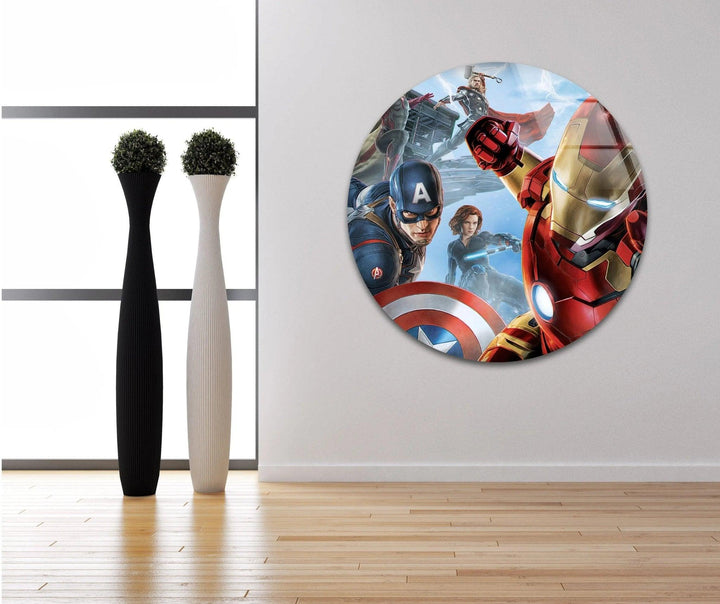 Avengers Glaswandkunst
