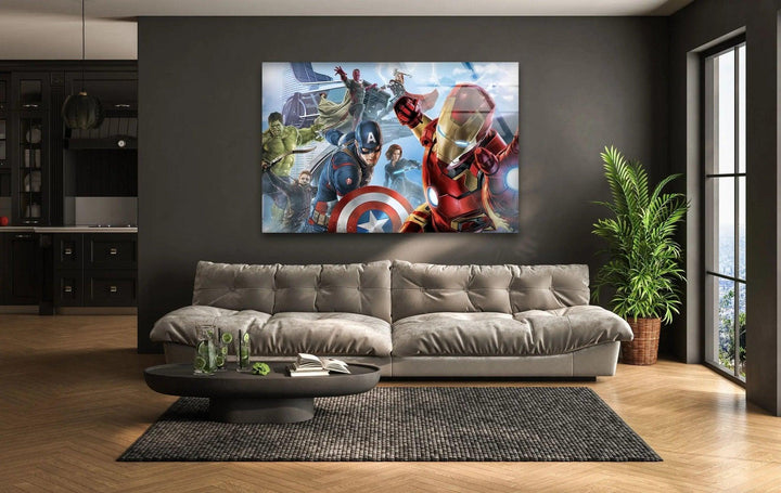 Avengers Glaswandkunst