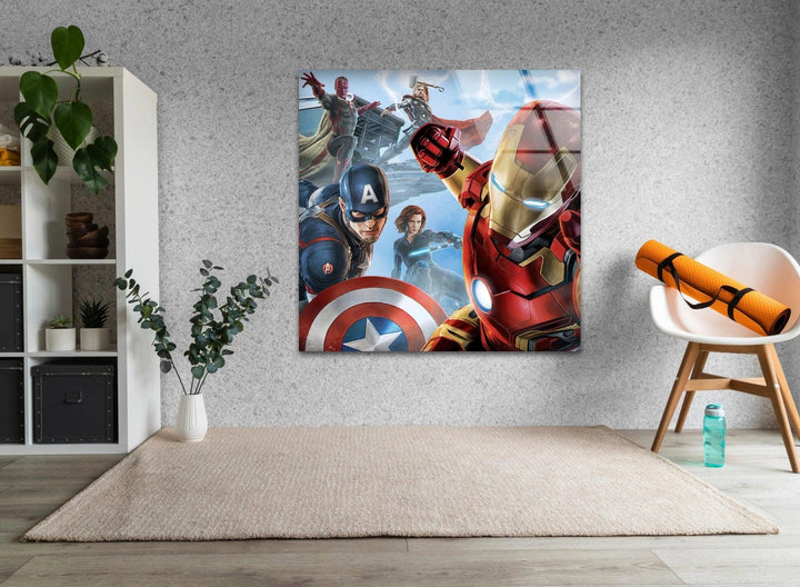 Avengers Glaswandkunst