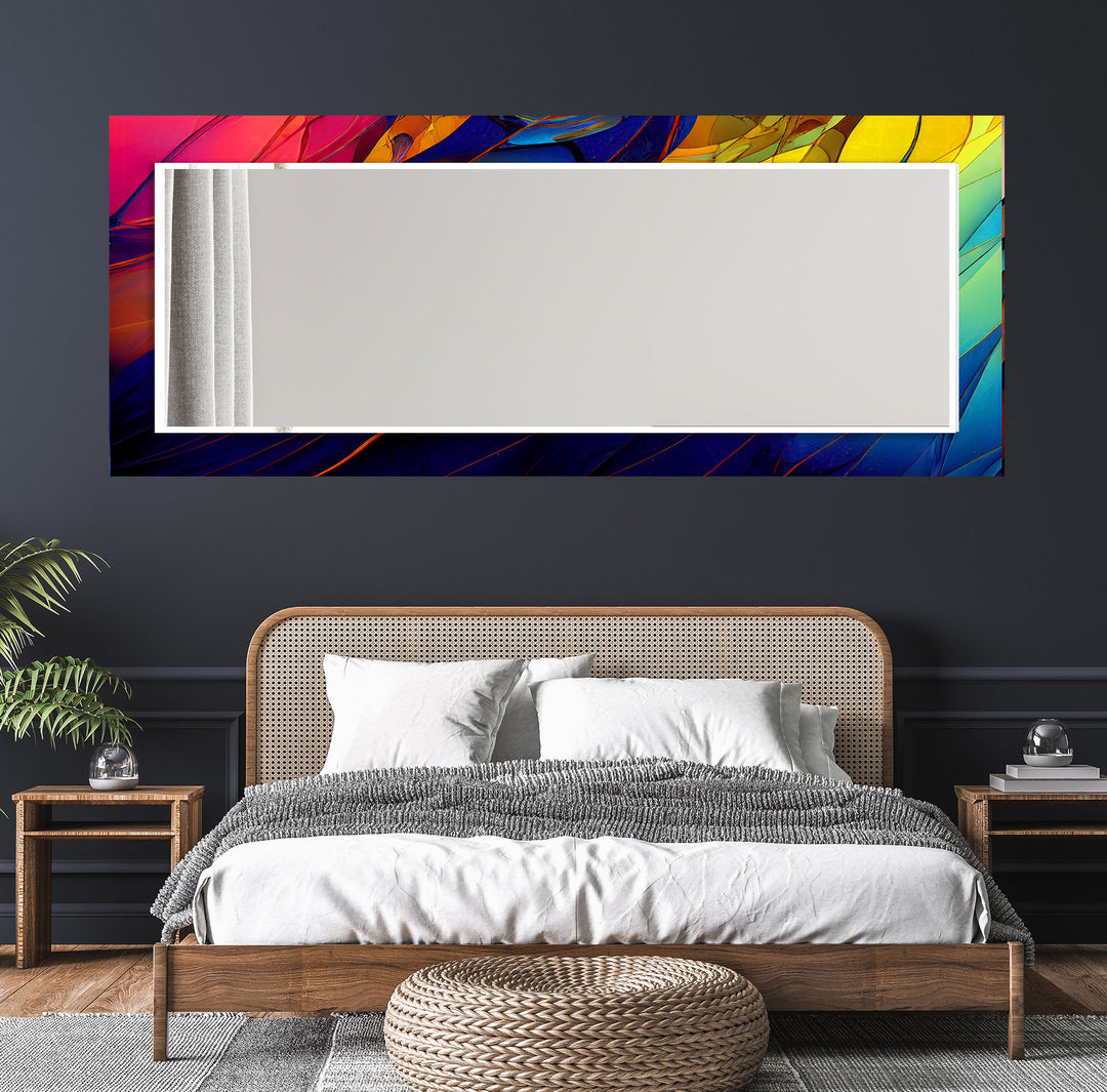 Regenbogen-Prismen-Glas-Wandspiegel – Kräftiges, farbenfrohes Akzentdesign 