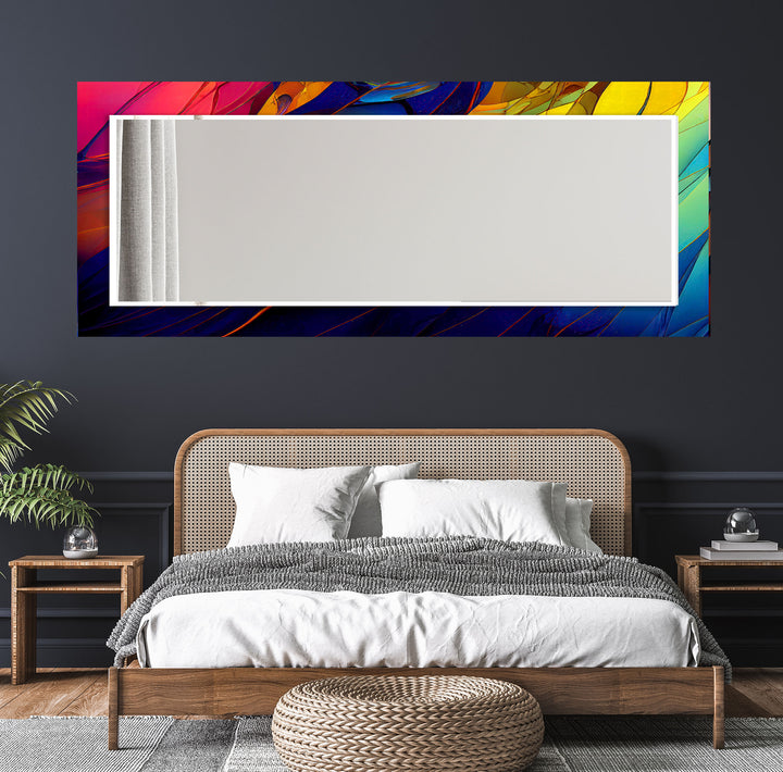 Regenbogen-Prismen-Glas-Wandspiegel – Kräftiges, farbenfrohes Akzentdesign 