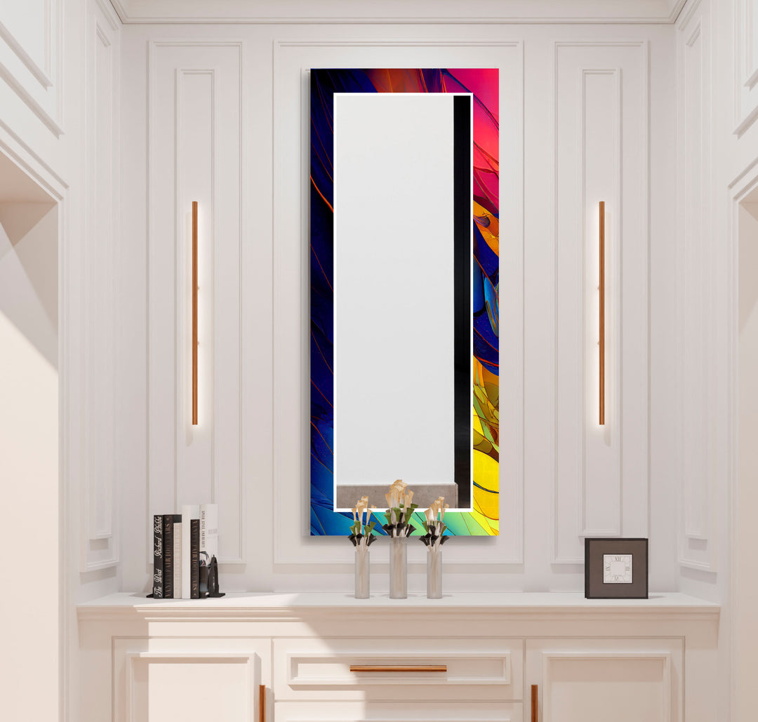 Regenbogen-Prismen-Glas-Wandspiegel – Kräftiges, farbenfrohes Akzentdesign 