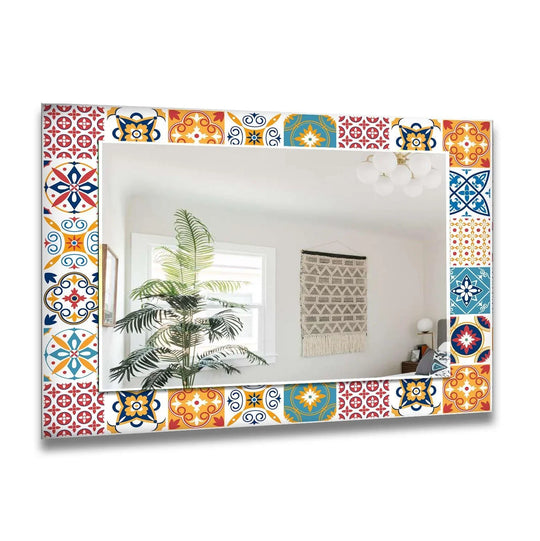 Red & Orange Wall Mirror backlit mirror
