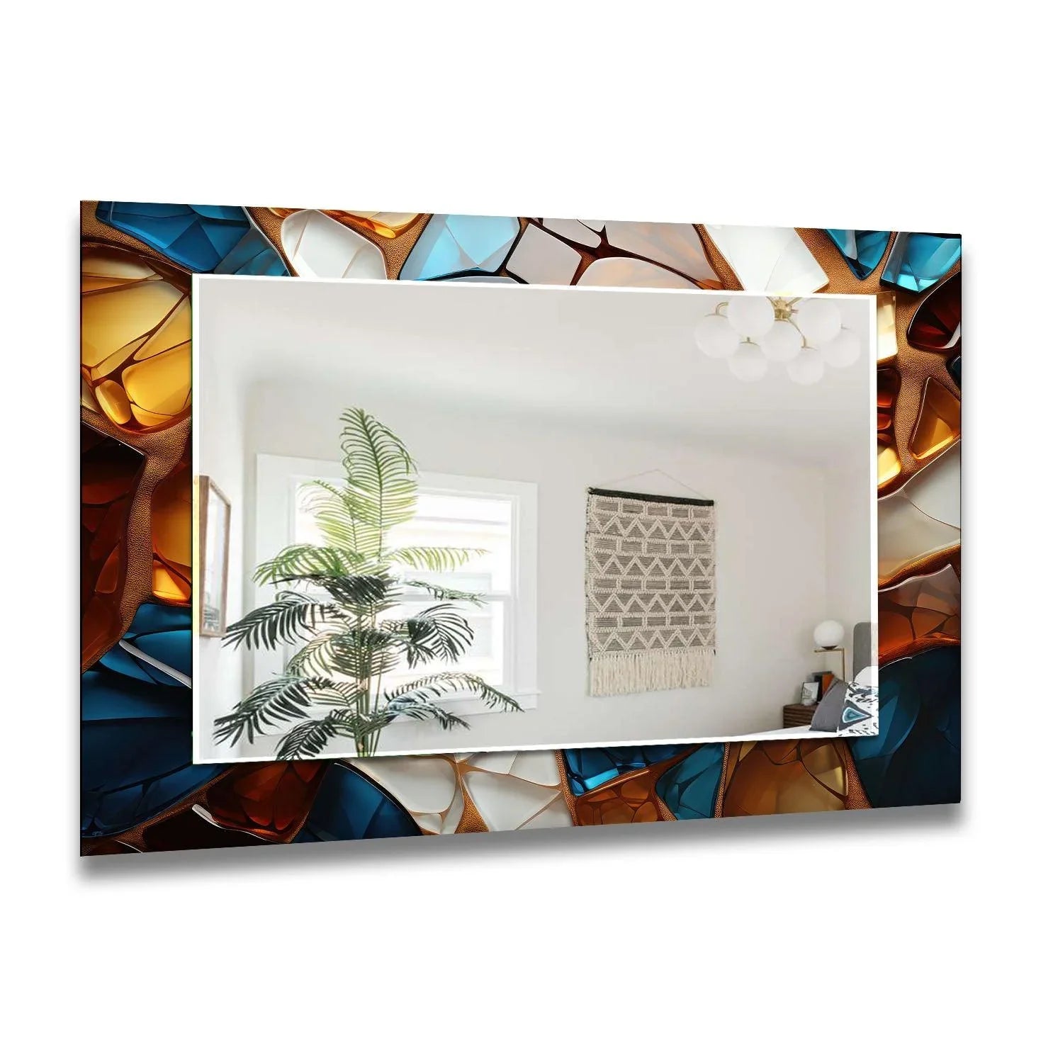 Mirror Art | Mirror Wall Art with Colorful Frames