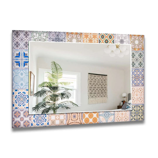 Orange Wall Mirror Framed Mirror
