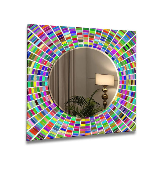 Stained 3D Colored Wall Mirror floor mirror
