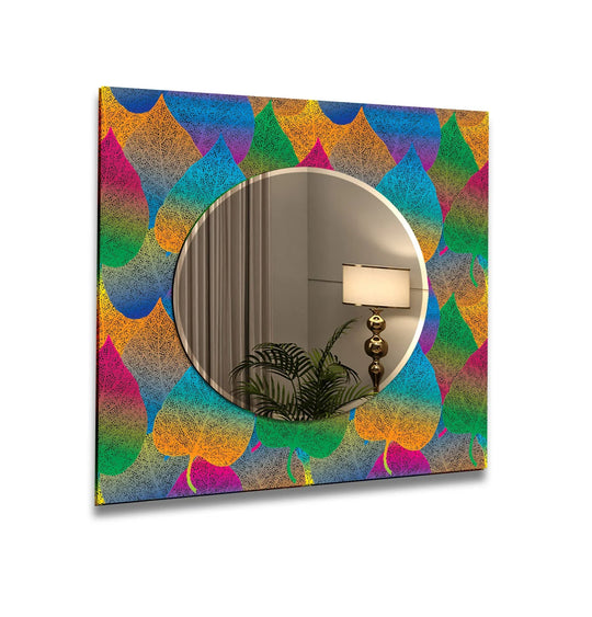 Colorful Leaves Wall Mirrors - MyPhotoStation