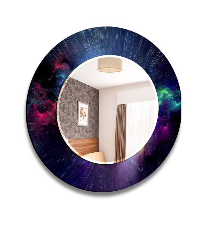 Galaxy Burst Glas-Wandspiegel – Weltraum-Akzent für moderne Häuser