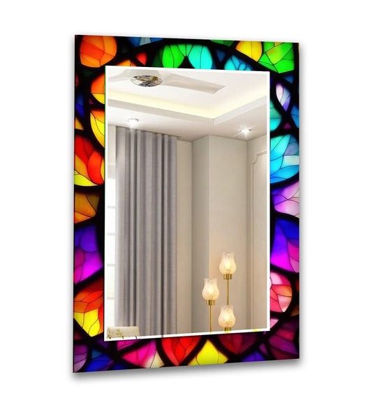 Colored Abstract Wall Mirror large mirror
