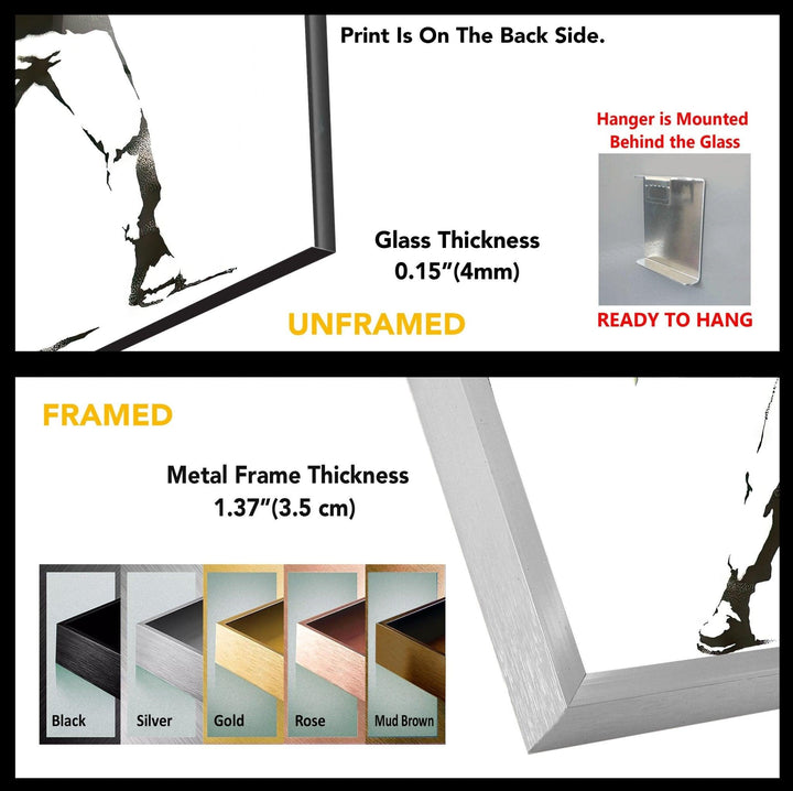Banksy Flower Thrower Tempered Glass Wall Art - MyPhotoStation