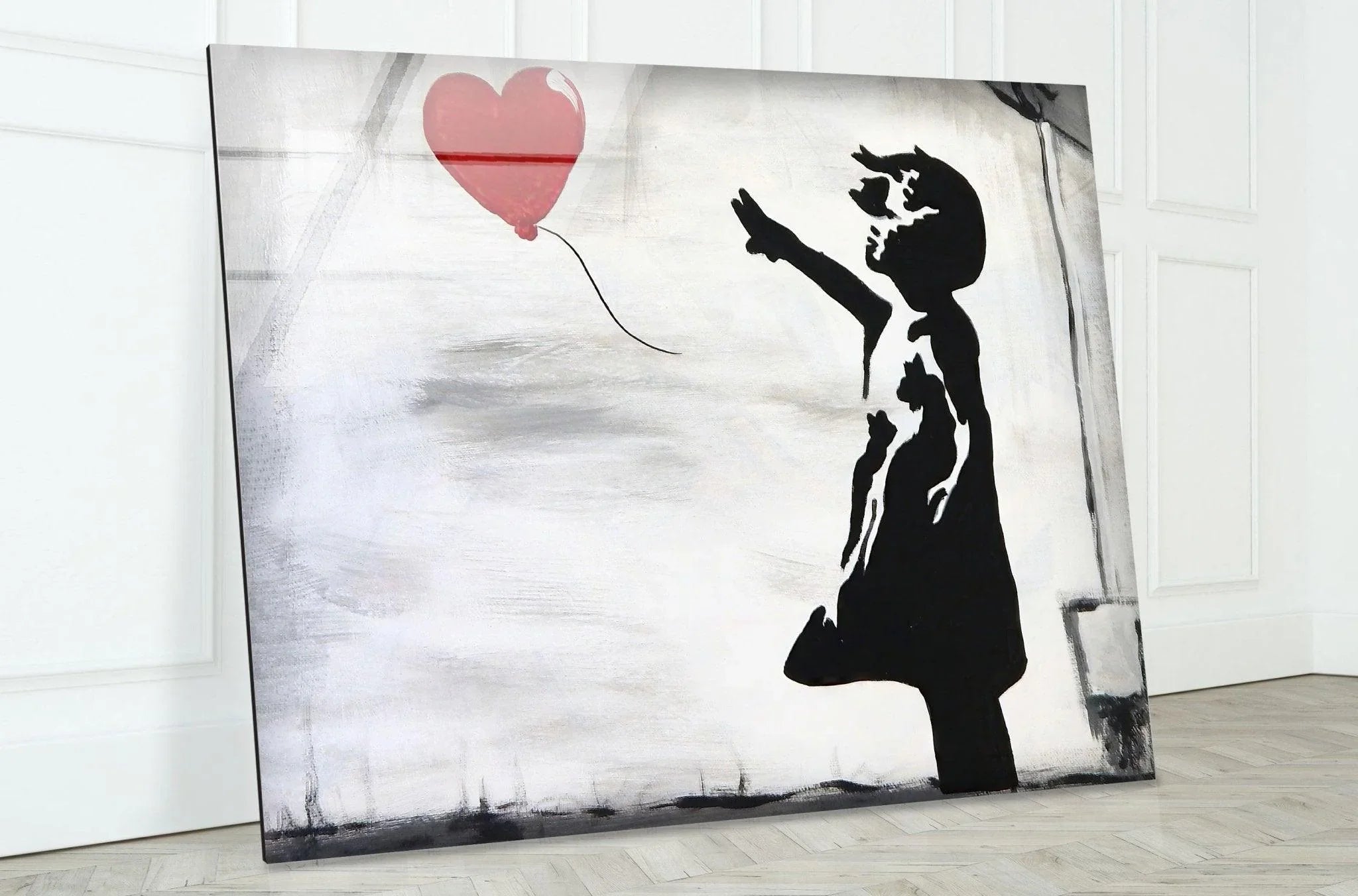 Banksy バンクシー Girl with Balloon  ウォールアート Amazon.com: HAUS AND HUES Banksy Girl with Balloon Wall Art