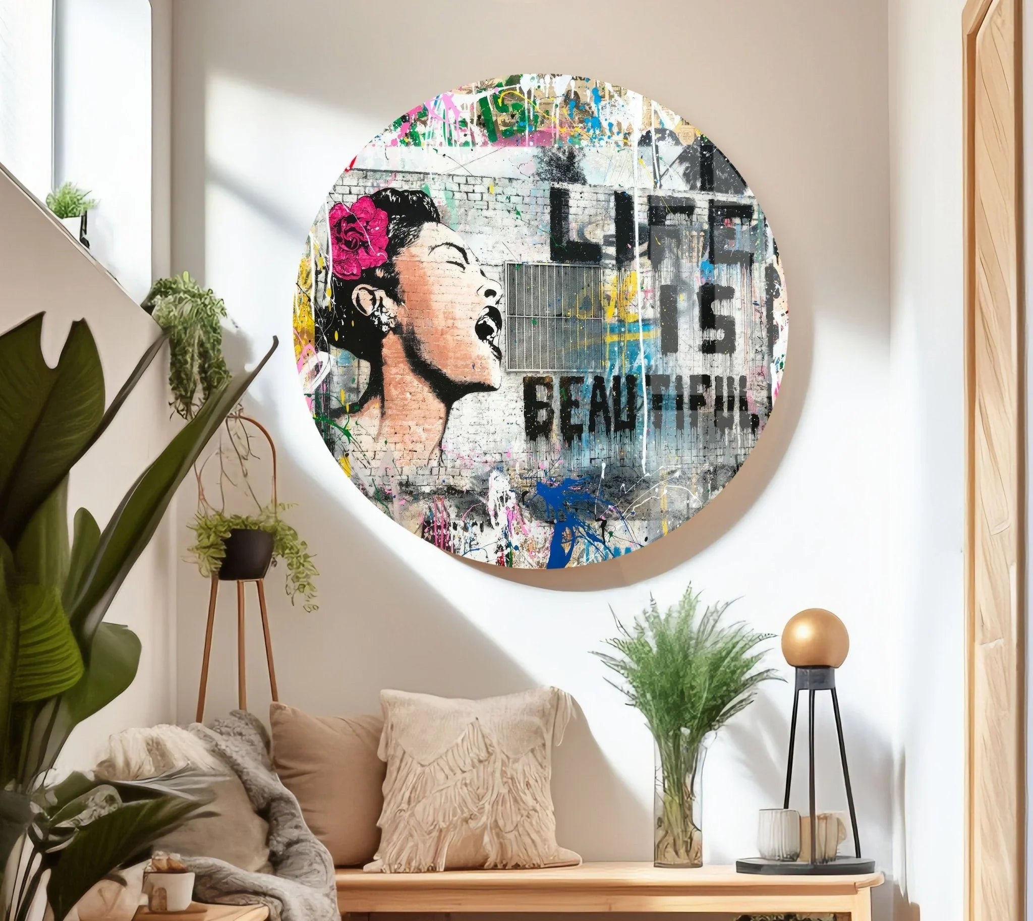 Banksy Life is Beautiful Artwork & Wall Prints | Iconic Street Art