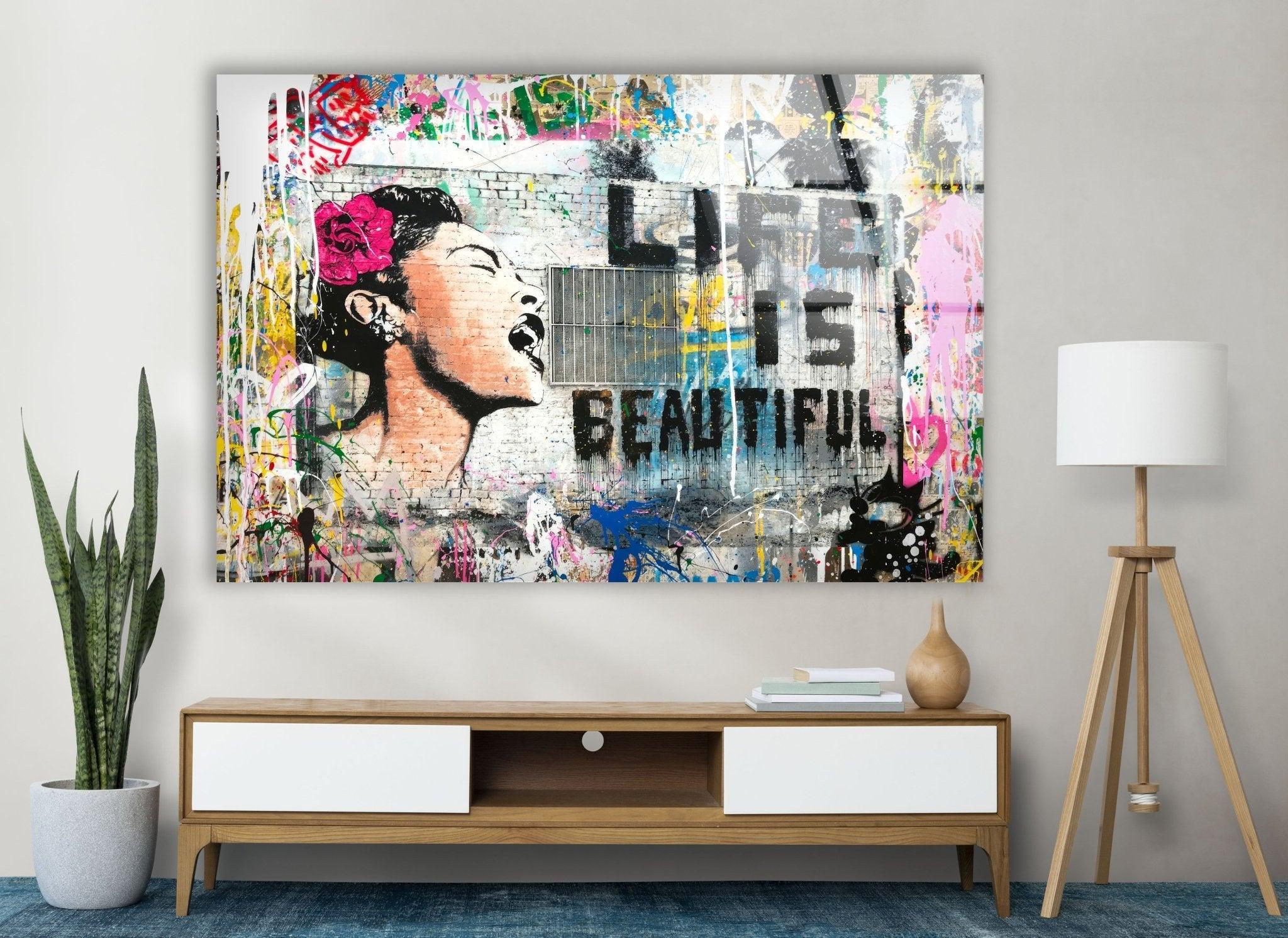 額縁　BANKSY Life is beautiful Banksy Life is Beautiful Artwork & Wall Prints | Iconic Street Art