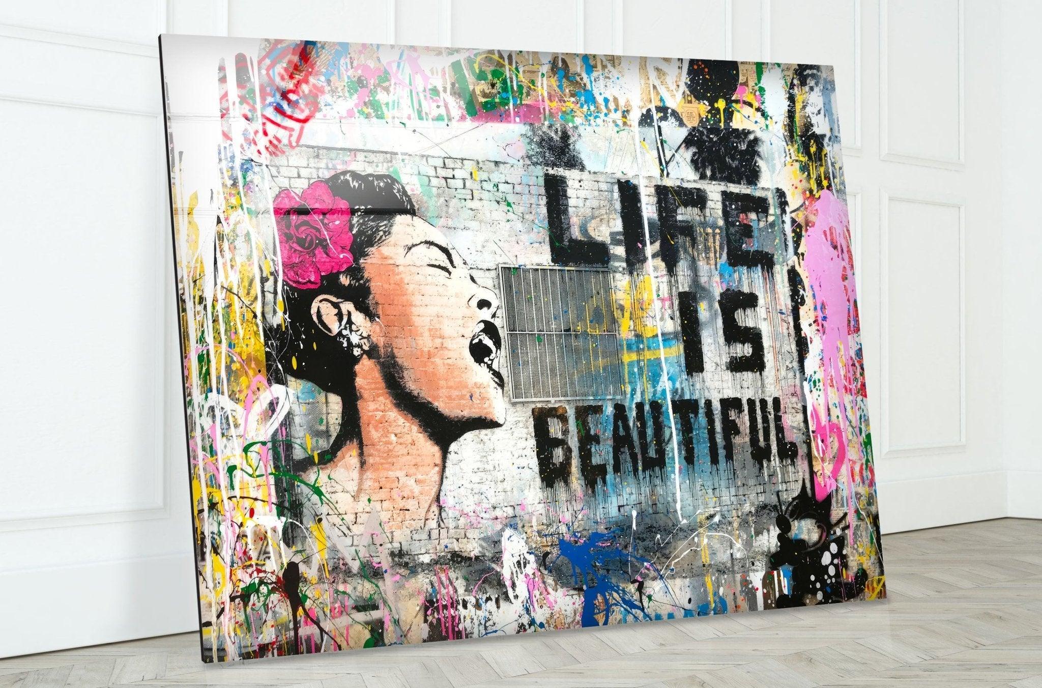 Banksy Life is Beautiful Artwork & Wall Prints | Iconic Street Art