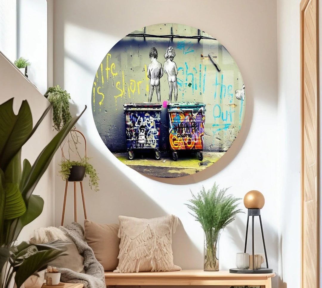ARTSPRINTS One Original Thought Wall Art Paint by Banksy, stampa su tela incorniciata da parete, decorazione per la casa, 102 x 76 cm, profondità 38 ARTSPRINTS One Original Thought Wall Art Paint by Banksy, stampa su tela incorniciata da parete, decorazione per la casa, 102 x 76 cm, profondità 38