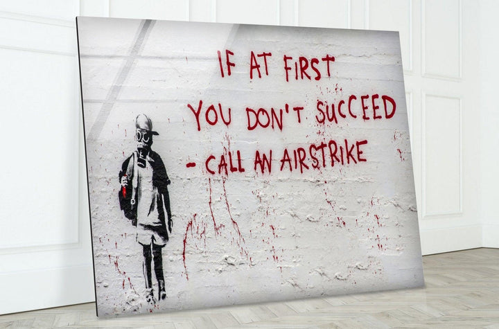 Banksy Tempered Glass Wall Art - Artdesigna Glass Printing Wall Arts - Banksy Art Prints
