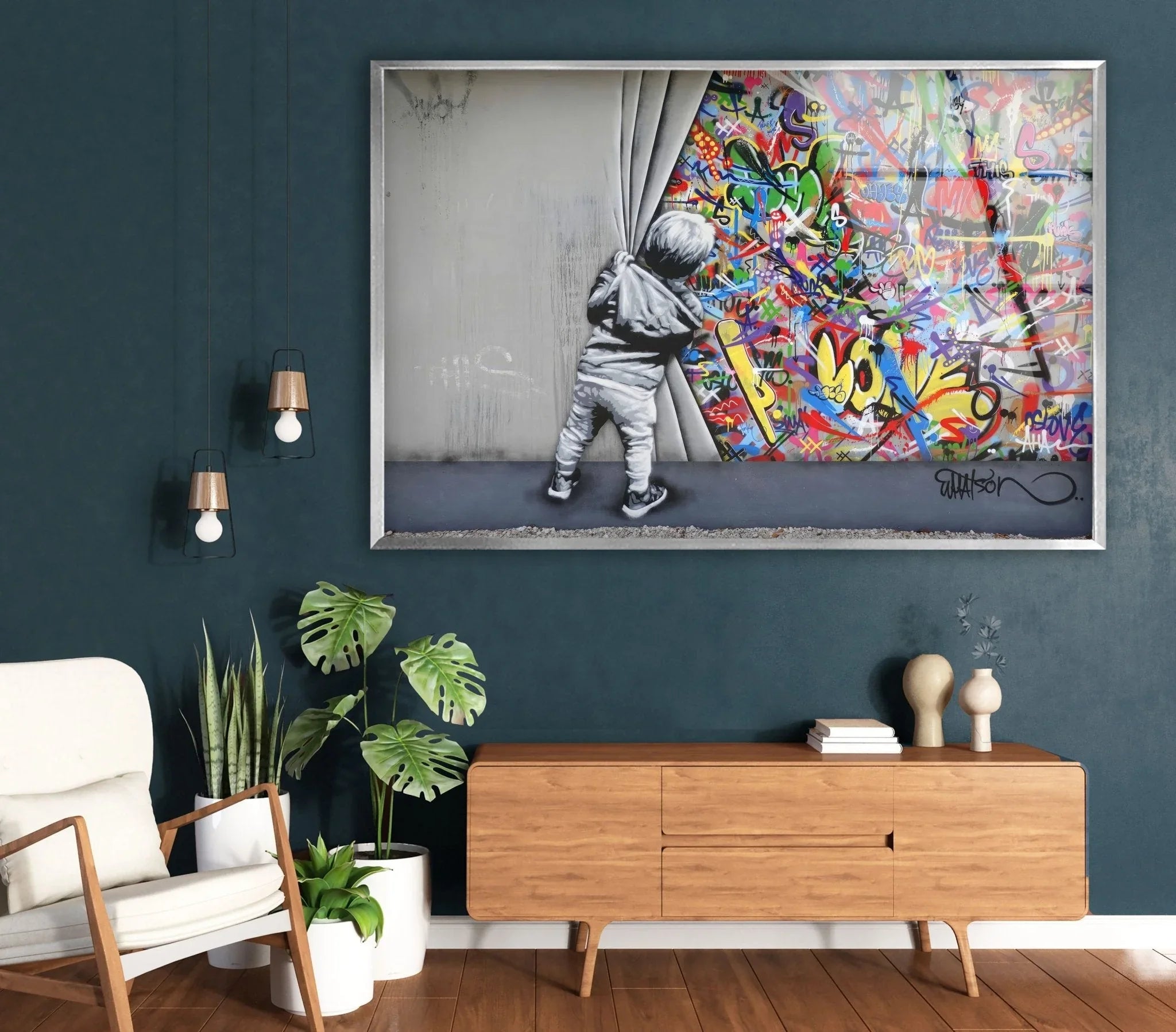 Banksy Glass Wall Art | Banksy Street Art Graffiti Artworks