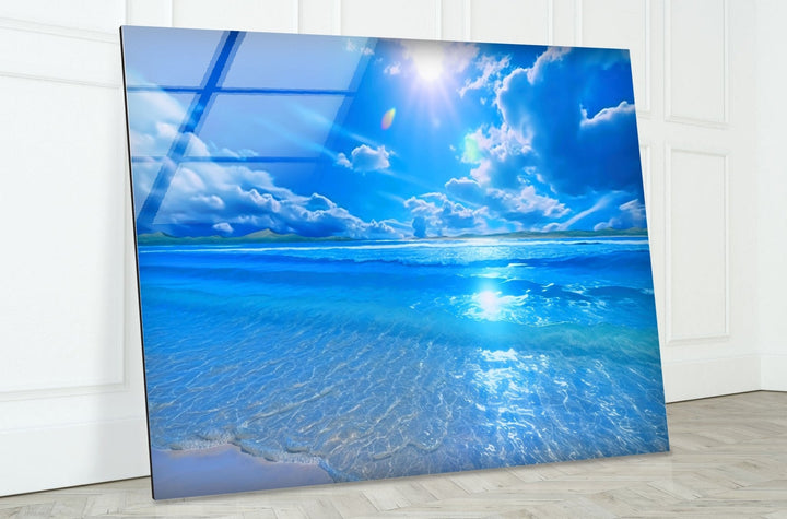 Coastal Dream Glass Artwork – The Perfect Addition to Beach-Themed Decor
