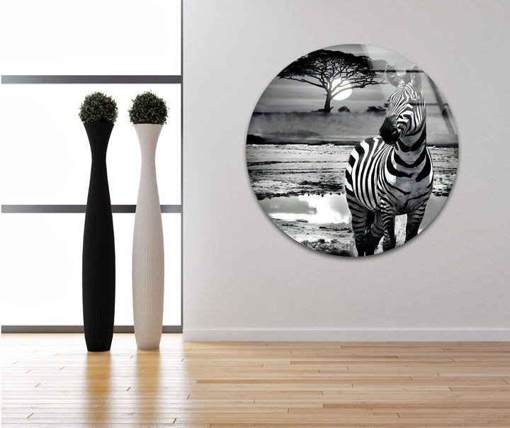 Modern black and white paintings of zebra prints perfect for enhancing any space with natural elegance
