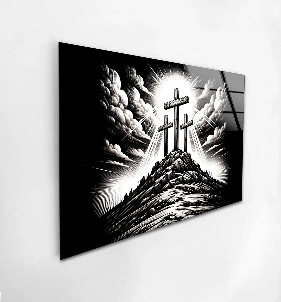 Triumphant Crosses – Black & White Religious Wall Art - MyPhotoStation