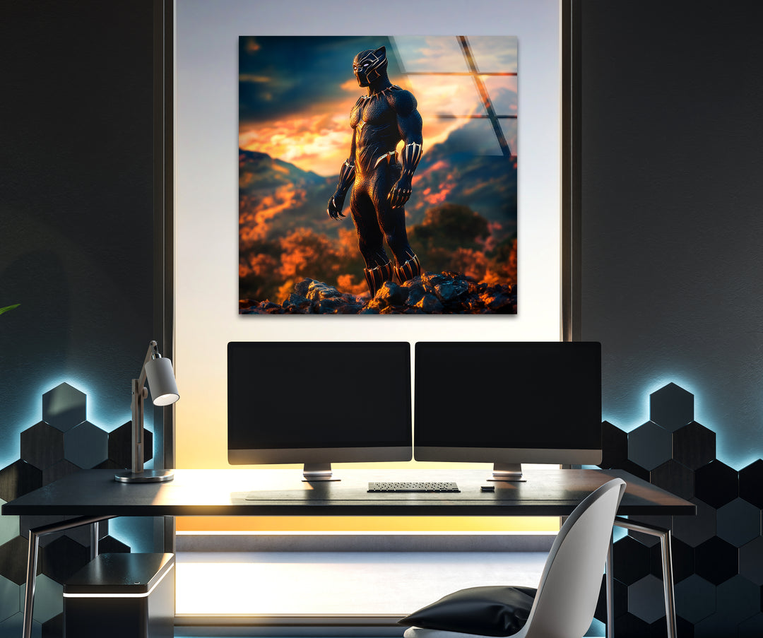 Eye-catching superheroes artwork designed to bring excitement and dynamic energy to any room
