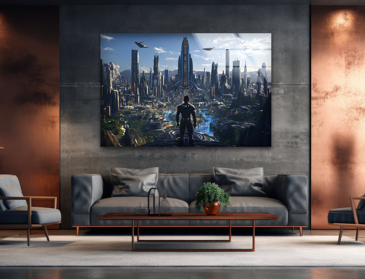 Superheroes art showcasing iconic characters brought to life with bold and vibrant designs