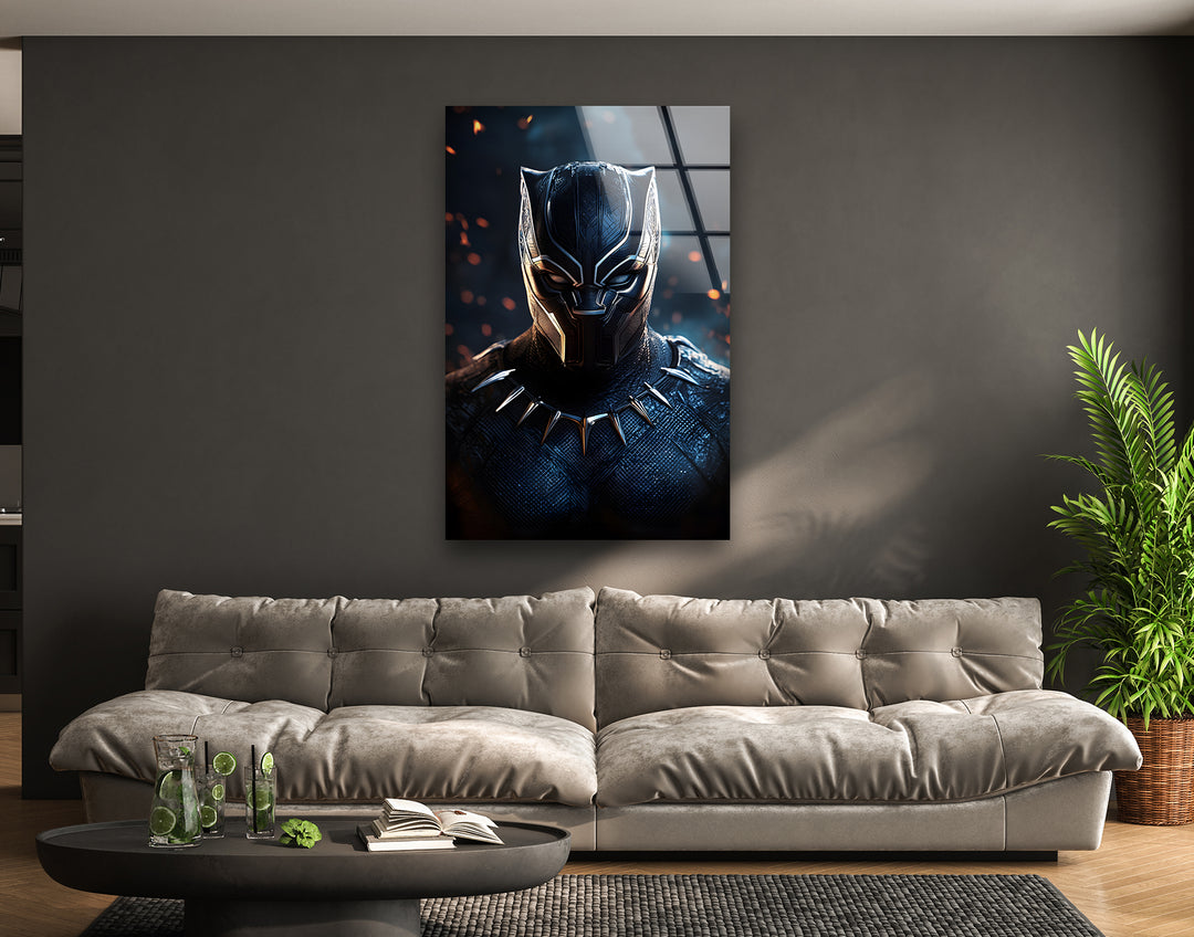 Wakanda Glass Wall Art stained glass wall art, stained glass wall decor