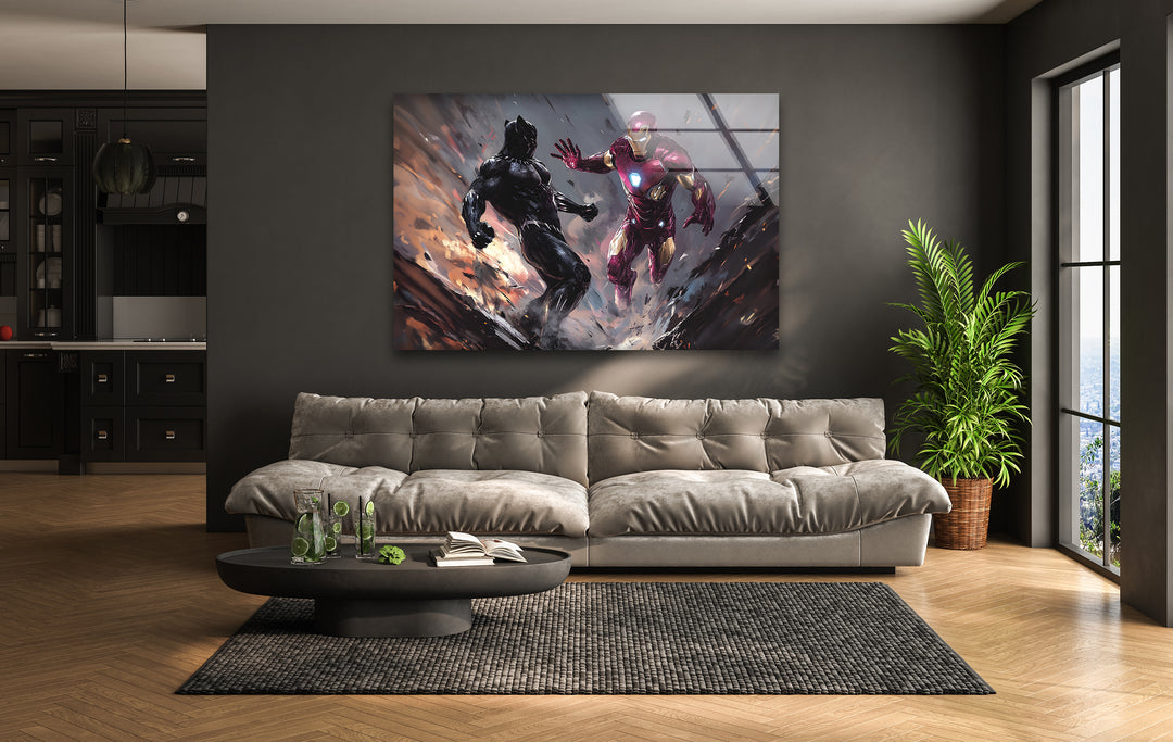 Stunning superheroes artwork featuring dynamic action scenes and detailed illustrations
