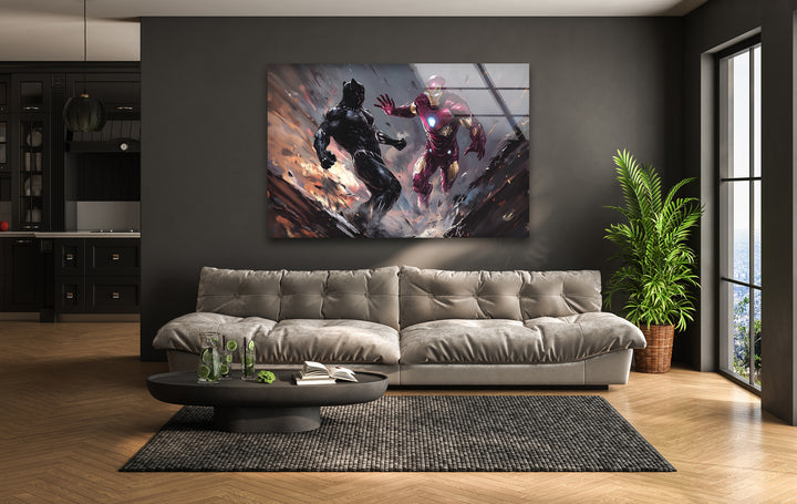 Stunning superheroes artwork featuring dynamic action scenes and detailed illustrations
