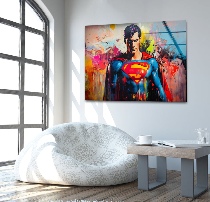 Vibrant superheroes art celebrating the strength and heroism of beloved icons

