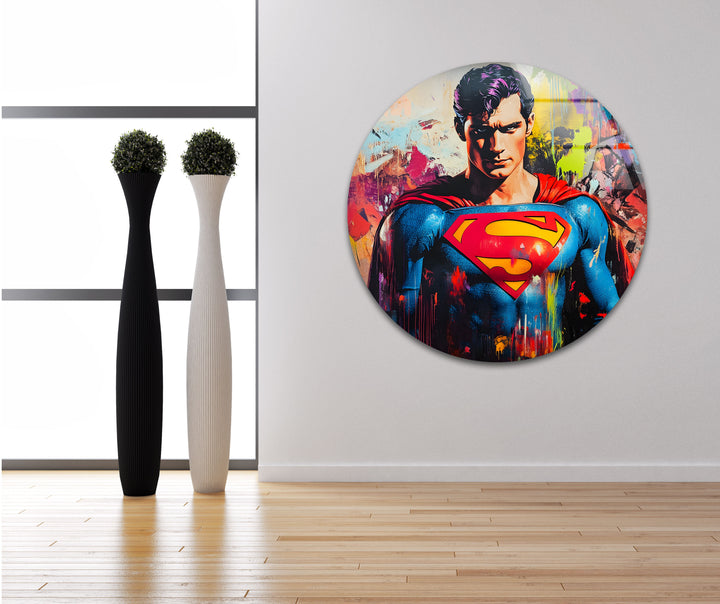 Eye-catching superheroes artwork designed to bring excitement and dynamic energy to any room

