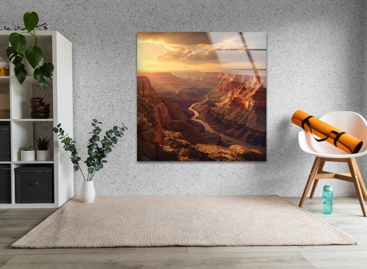 Nature-inspired wall decor featuring the vast and majestic Grand Canyon.
