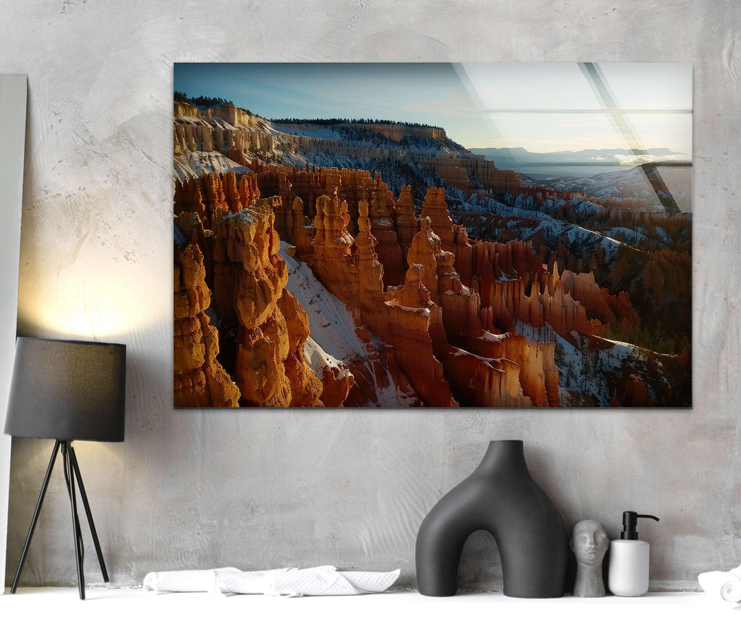 Breathtaking glass art of ocean waves in motion, showcasing the beauty of the shore.

