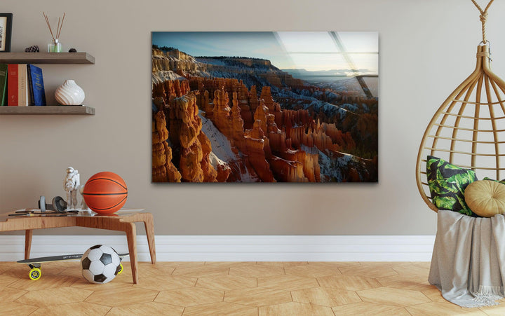 Bryce Canyon Landscape Glass Wall Art large glass photo prints, glass wall photos