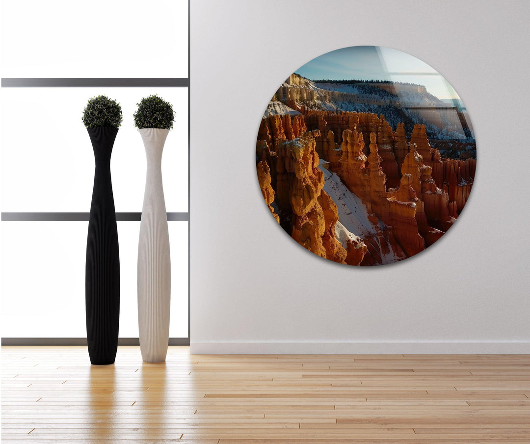 Bryce Canyon Landscape Glass Wall Art picture on glass wall art, photos printed on glass