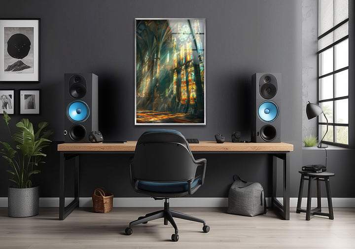 Cathedral Glass Wall Art, custom glass photo prints, large glass prints